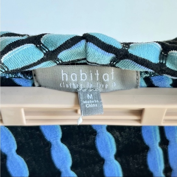 Habitat Clothes To Live In Dress Sz M Artsy Textured Polka Dots Asymmetrical EUC - Picture 2 of 14